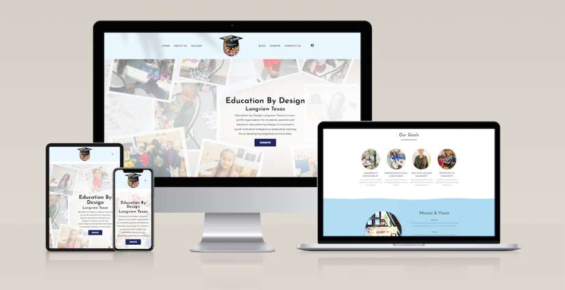 New website for Education By Design designed by Clarity Digital