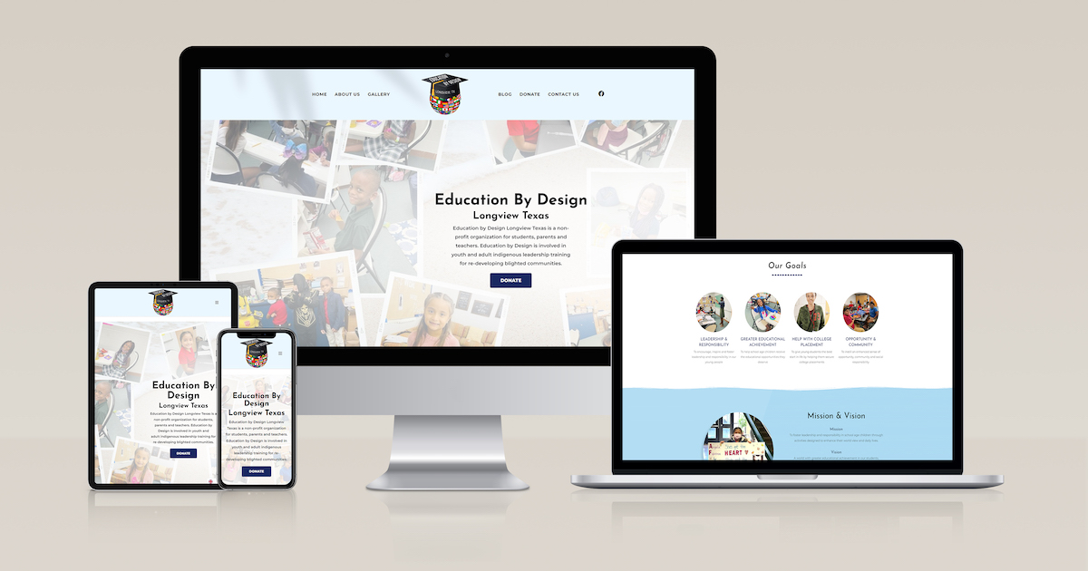 New website for Education By Design designed by Clarity Digital