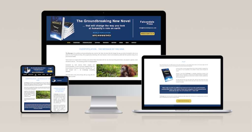 New website for Yan Vana The Message designed by Clarity Digital