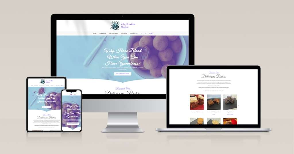 New website for The Kraken Bakes designed and developed by Clarity Digital